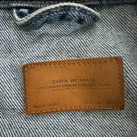 Zara premium denim colección jacket size s - Picture 7 of 7